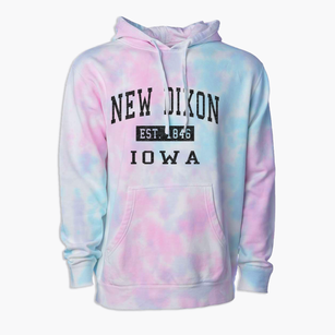 New Dixon Iowa Classic Established Premium Tie-Dye Hoodie