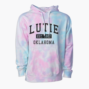 Lutie Oklahoma Classic Established Premium Tie-Dye Hoodie