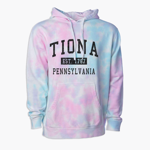 Tiona Pennsylvania Classic Established Premium Tie-Dye Hoodie