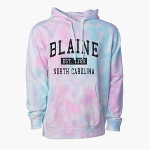Blaine North Carolina Classic Established Premium Tie-Dye Hoodie
