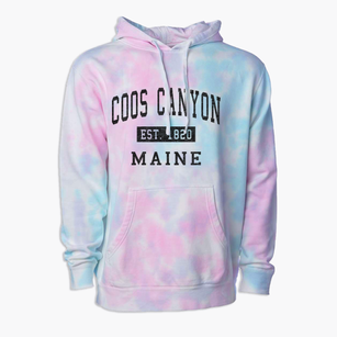 Coos Canyon Maine Classic Established Premium Tie-Dye Hoodie
