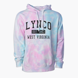 Lynco West Virginia Classic Established Premium Tie-Dye Hoodie