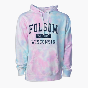 Folsom Wisconsin Classic Established Premium Tie-Dye Hoodie