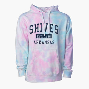 Shives Arkansas Classic Established Premium Tie-Dye Hoodie