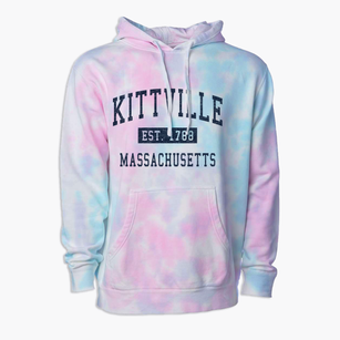 Kittville Massachusetts Classic Established Premium Tie-Dye Hoodie