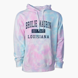 Brulie Maurin Louisiana Classic Established Premium Tie-Dye Hoodie