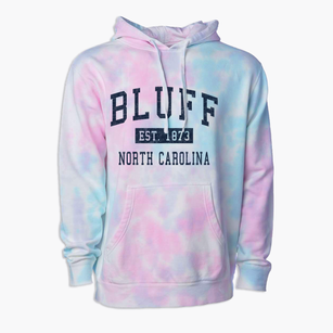 Bluff North Carolina Classic Established Premium Tie-Dye Hoodie