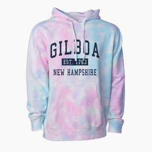 Gilboa New Hampshire Classic Established Premium Tie-Dye Hoodie