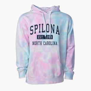 Spilona North Carolina Classic Established Premium Tie-Dye Hoodie