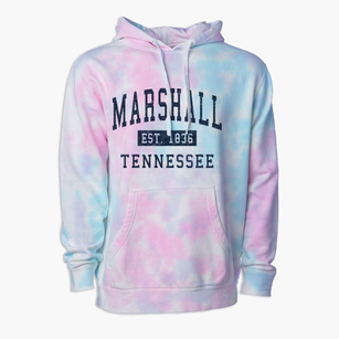Marshall Tennessee Classic Established Premium Tie-Dye Hoodie