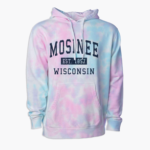 Mosinee Wisconsin Classic Established Premium Tie-Dye Hoodie