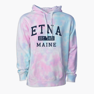 Etna Maine Classic Established Premium Tie-Dye Hoodie