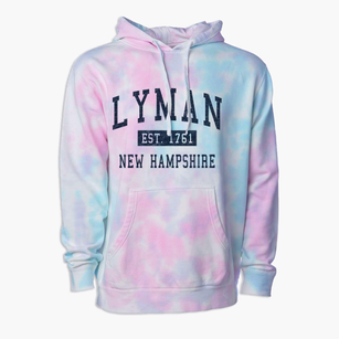 Lyman New Hampshire Classic Established Premium Tie-Dye Hoodie