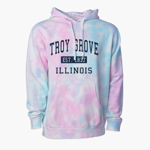 Troy Grove Illinois Classic Established Premium Tie-Dye Hoodie