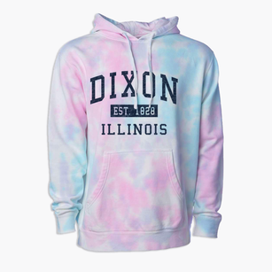 Dixon Illinois Classic Established Premium Tie-Dye Hoodie