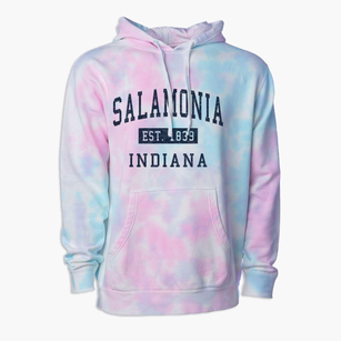 Salamonia Indiana Classic Established Premium Tie-Dye Hoodie