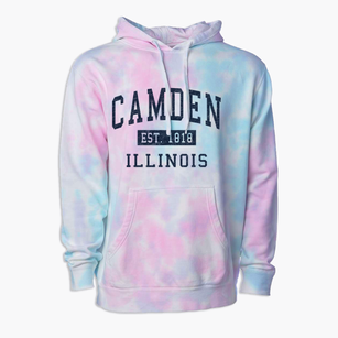 Camden Illinois Classic Established Premium Tie-Dye Hoodie