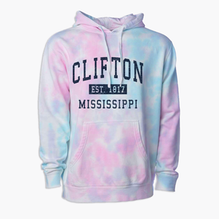 Clifton Mississippi Classic Established Premium Tie-Dye Hoodie