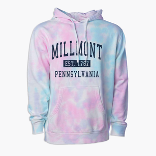 Millmont Pennsylvania Classic Established Premium Tie-Dye Hoodie