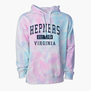 Hepners Virginia Classic Established Premium Tie-Dye Hoodie