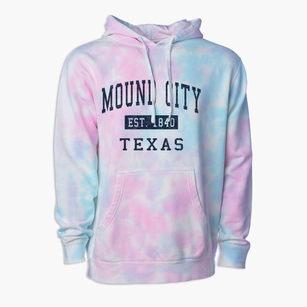 Mound City Texas Classic Established Premium Tie-Dye Hoodie