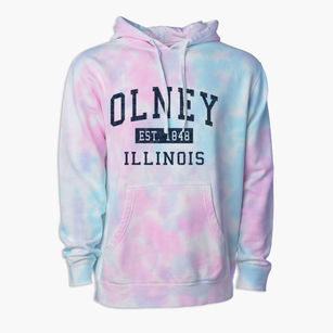 Olney Illinois Classic Established Premium Tie-Dye Hoodie