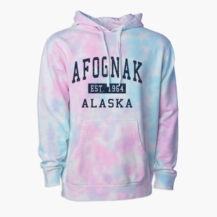 Afognak Alaska Classic Established Premium Tie-Dye Hoodie