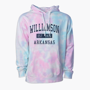 Williamson Arkansas Classic Established Premium Tie-Dye Hoodie