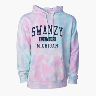 Swanzy Michigan Classic Established Premium Tie-Dye Hoodie