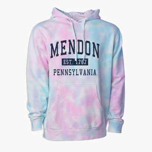 Mendon Pennsylvania Classic Established Premium Tie-Dye Hoodie