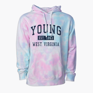 Young West Virginia Classic Established Premium Tie-Dye Hoodie