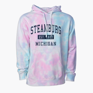Steamburg Michigan Classic Established Premium Tie-Dye Hoodie
