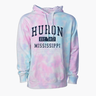 Huron Mississippi Classic Established Premium Tie-Dye Hoodie