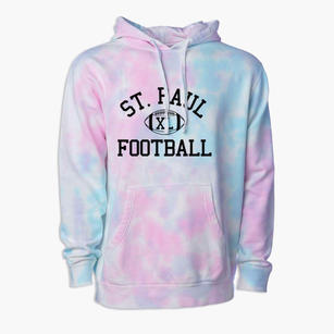 Saint Paul Lutheran School Classic Football Premium Tie-Dye Hoodie