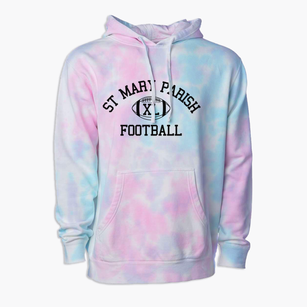 St Mary Parish Classic Football Premium Tie-Dye Hoodie