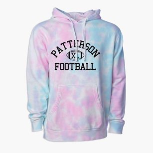 Patterson Junior High School Classic Football Premium Tie-Dye Hoodie