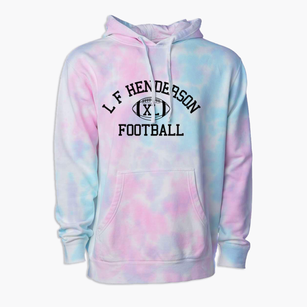 L F Henderson Intermediate School Classic Football Premium Tie-Dye Hoodie