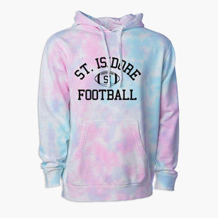 St. Isidore Catholic Community Classic Football Premium Tie-Dye Hoodie