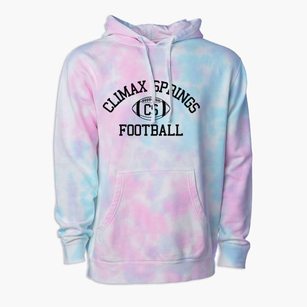 Climax Springs High School Classic Football Premium Tie-Dye Hoodie