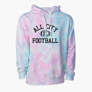 All City High Classic Football Premium Tie-Dye Hoodie