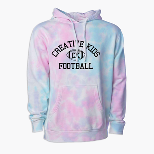 Creative Kids School Classic Football Premium Tie-Dye Hoodie