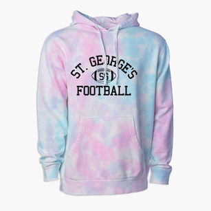 St. George's School Classic Football Premium Tie-Dye Hoodie