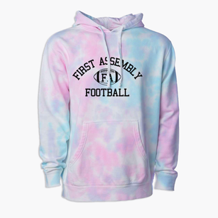 First Assembly Christian School Classic Football Premium Tie-Dye Hoodie