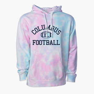 Columbus High School Classic Football Premium Tie-Dye Hoodie
