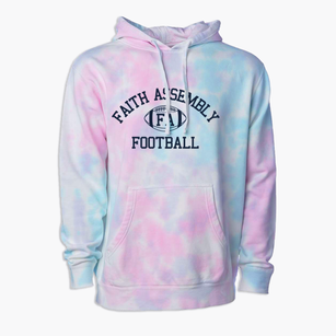 Faith Assembly Christian Academy Classic Football Premium Tie-Dye Hoodie