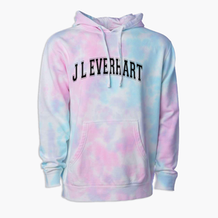 J L Everhart Primary School Varsity Arch Premium Tie-Dye Hoodie