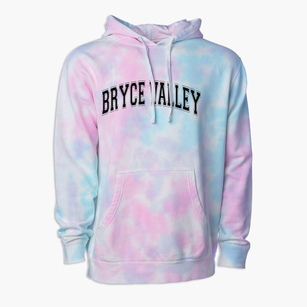 Bryce Valley High School Varsity Arch Premium Tie-Dye Hoodie