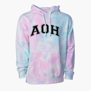 Aoh Christian School Varsity Arch Premium Tie-Dye Hoodie