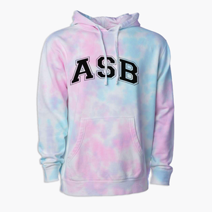 Assumption School Varsity Arch Premium Tie-Dye Hoodie