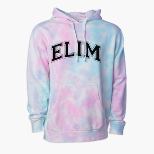 Elim Christian Academy Varsity Arch Premium Tie-Dye Hoodie